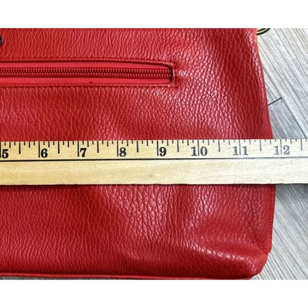 Sondra Roberts Squared Clutch Bag‎ And Shoulder Strap. Gold Accents. Good Cond.